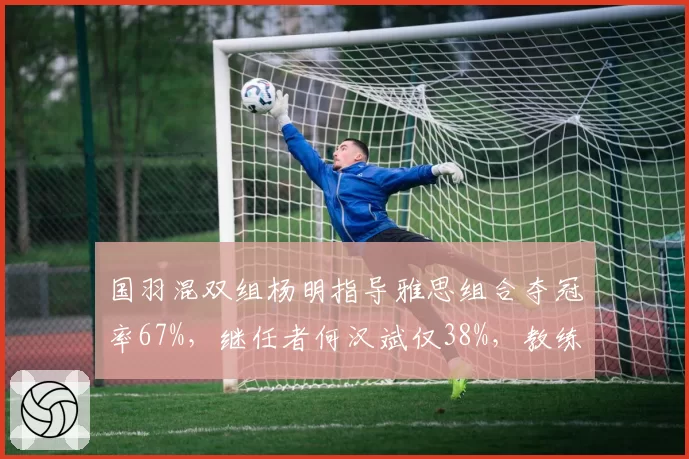 国羽混双组杨明指导雅思组合夺冠率67%,继任者何汉斌仅38%,教练更替后成绩滑坡明显
